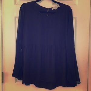 Loft Bell Sleeve Swing Top